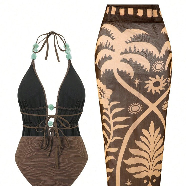 Damen Badeanzug mit raffinierten Details EB