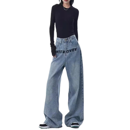 Damen Weite Jeanshose EB