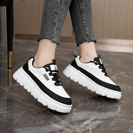 Damen Sportliche Plateau Sneaker EB
