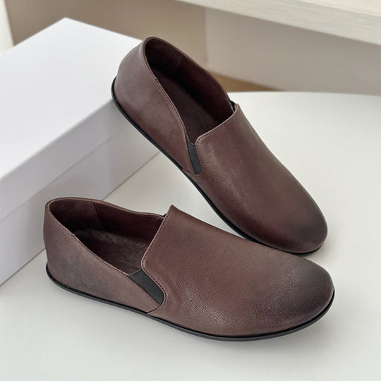Damen Bequeme und elegante Slipper aus hochwertigem Leder EB