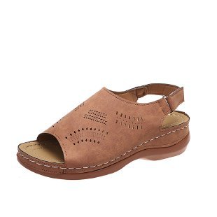 Damen elegante Sandalen mit atmungsaktiven Perforierungen EB