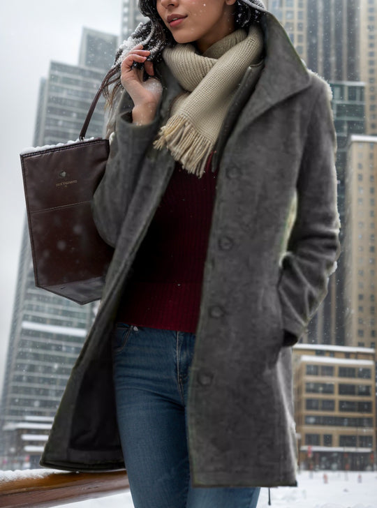 Damen trendiger Oversized-Mantel EB