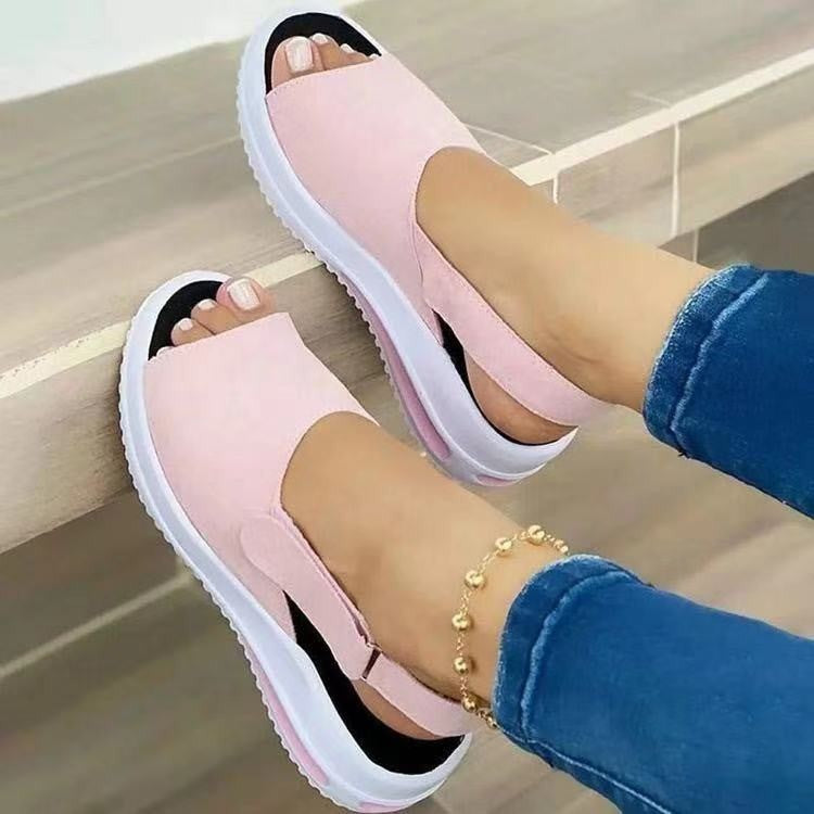 Damen Bequeme und stylische Plateausandalen EB
