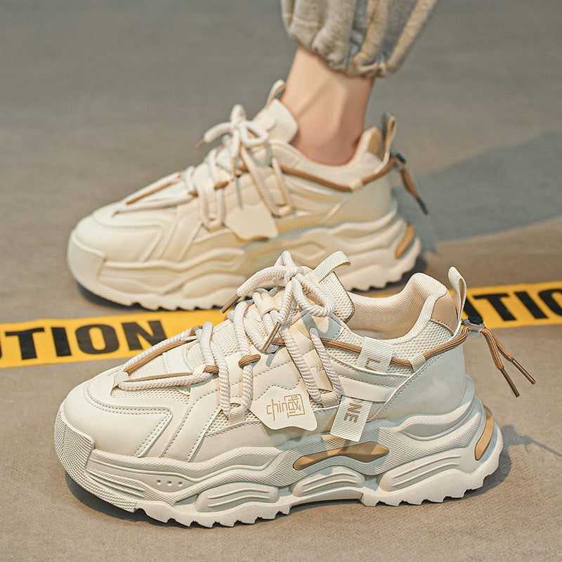 Damen sportliche Chunky Sneakers mit trendigem Design und optimaler Dämpfung EB