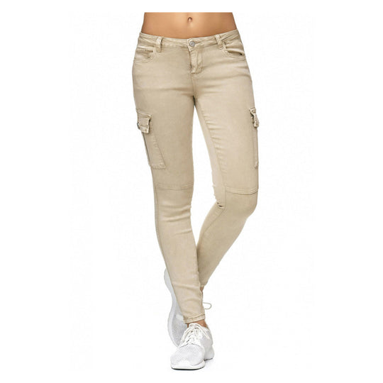 Damen Cargo-Hose mit elastischem Bund und praktischen Seitentaschen EB