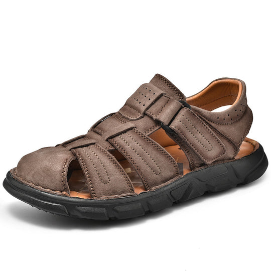 Herren bequeme Sandalen aus hochwertigem Leder EB
