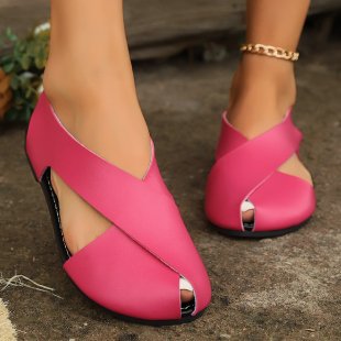 Damen Riemchen-Sandalen mit geschwungenem Design EB