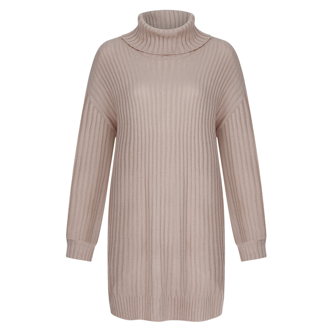 Damen Grobstrick Rollkragenpullover im lässigen Schnitt EB