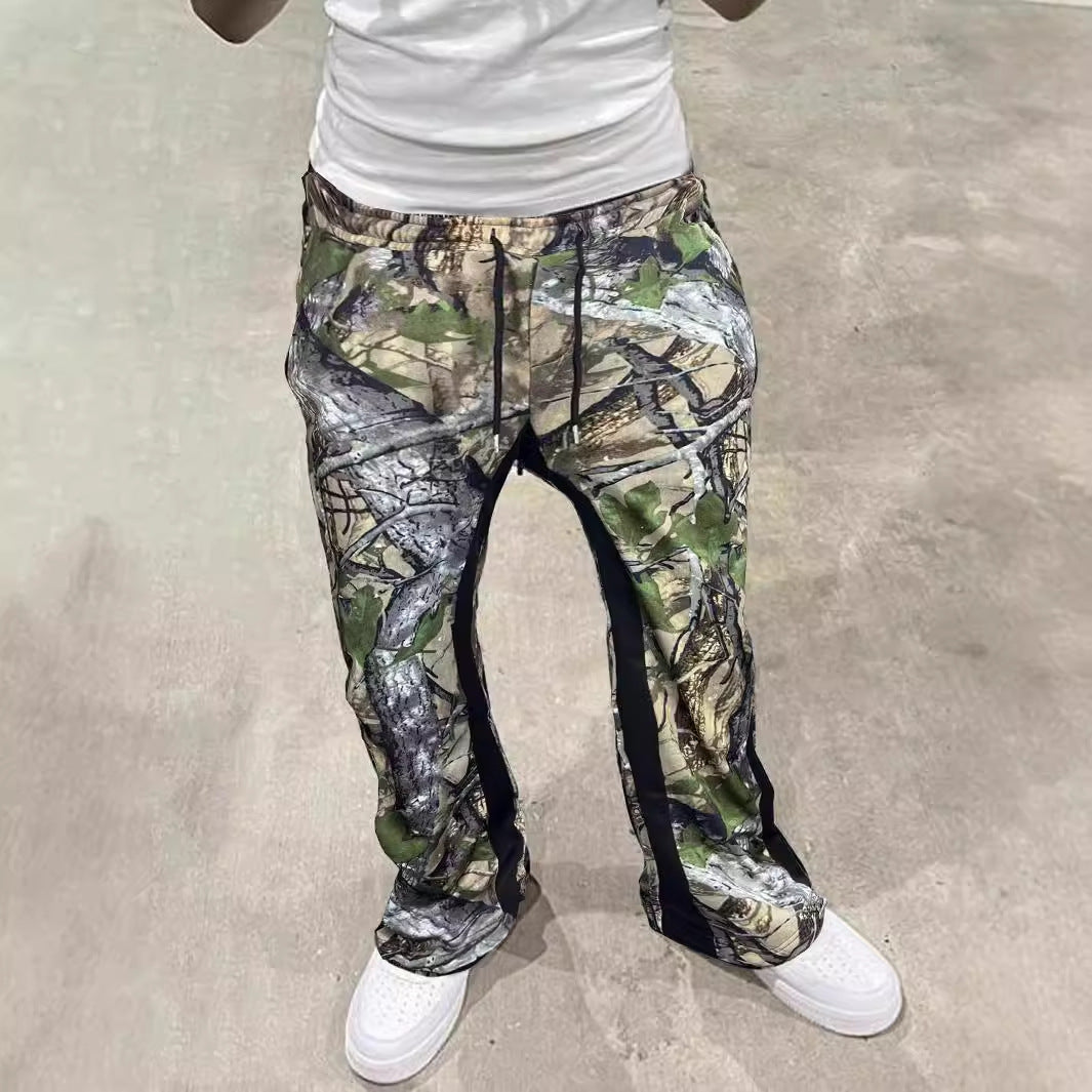 Herren Freizeithose mit innovativem Camouflage-Muster und elastischem Bund EB