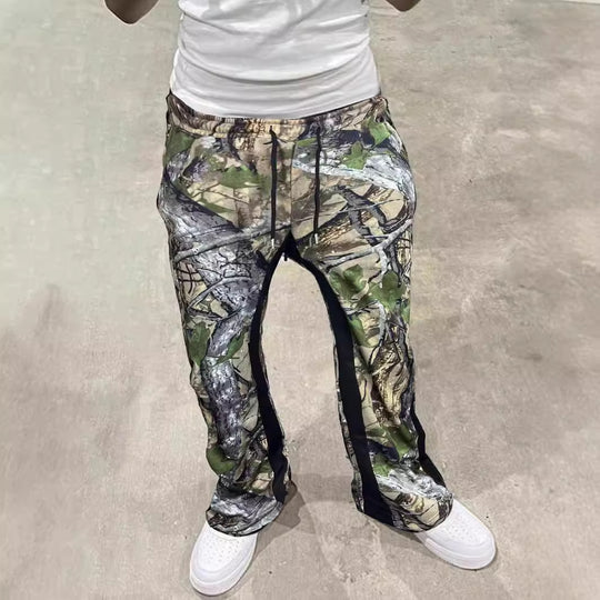 Herren Freizeithose mit innovativem Camouflage-Muster und elastischem Bund EB