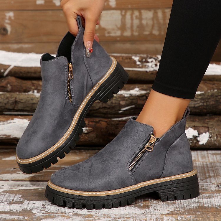Damen Slip-On Boots mit robustem Profil und komfortabler Einlage EB