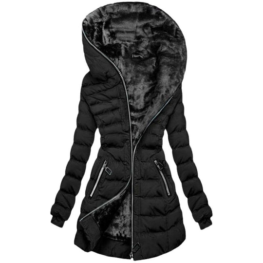 Damen Kapuzenjacke mit warmem Innenfutter EB