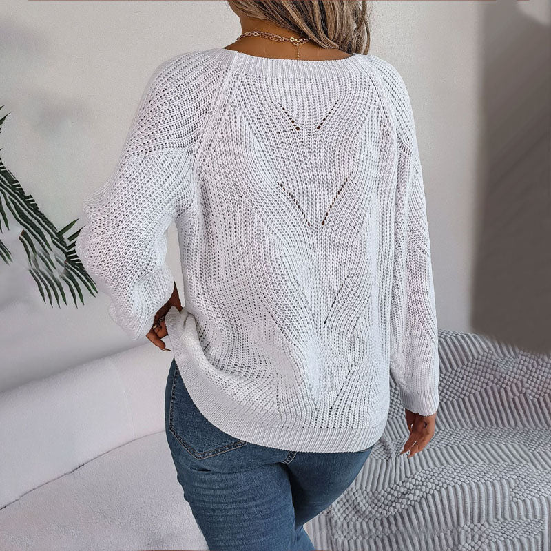 EB | Strickpullover mit Knopfdetails Acryl/baumwolle Lockere Passform