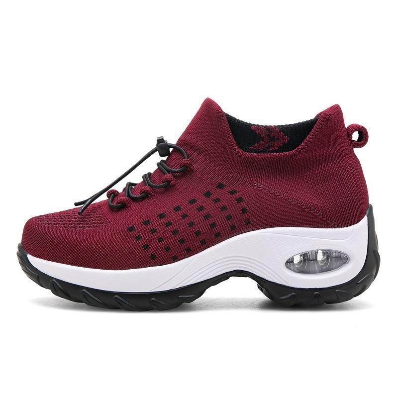 Damen Sportliche Strick-Sneaker mit dämpfendem Sohlenprofil EB