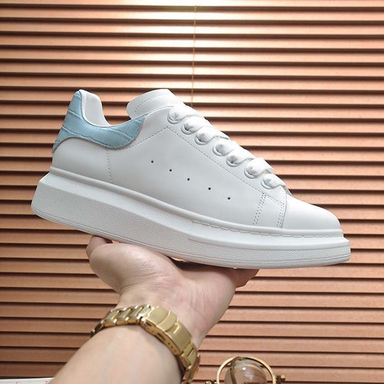 Damen Sportliche Sneakers mit modischer Lederspitze und gepolsterter Sohle EB