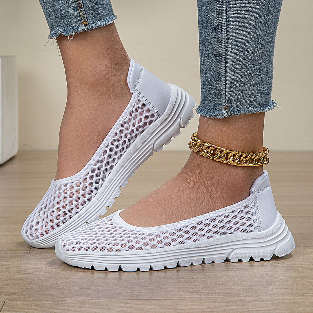 Damen Bequeme Freizeitschuhe mit atmungsaktiver Mesh-Oberfläche EB