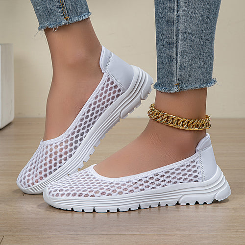 Damen Bequeme Freizeitschuhe mit atmungsaktiver Mesh-Oberfläche EB