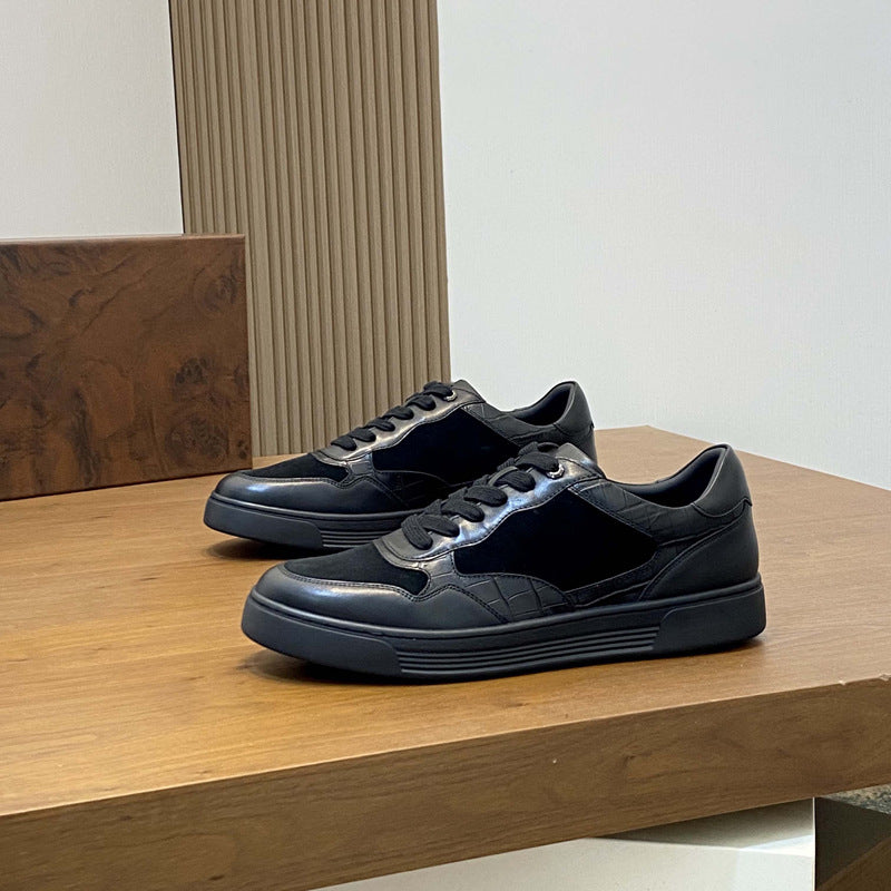 Damen hochwertige Sneaker mit eleganter Wildleder- und Lederkombination EB