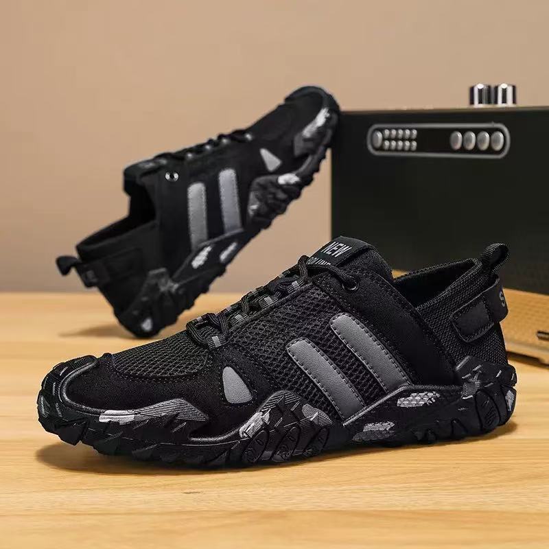 Damen Sportliche Mesh-Sneaker mit stoßdämpfender Sohle und rutschfester Außensohle EB