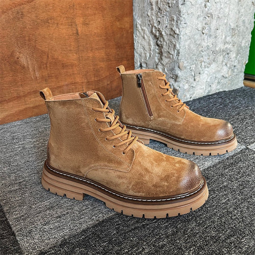 Herren Robuste Schnürstiefel mit gepolsterter Sohle EB