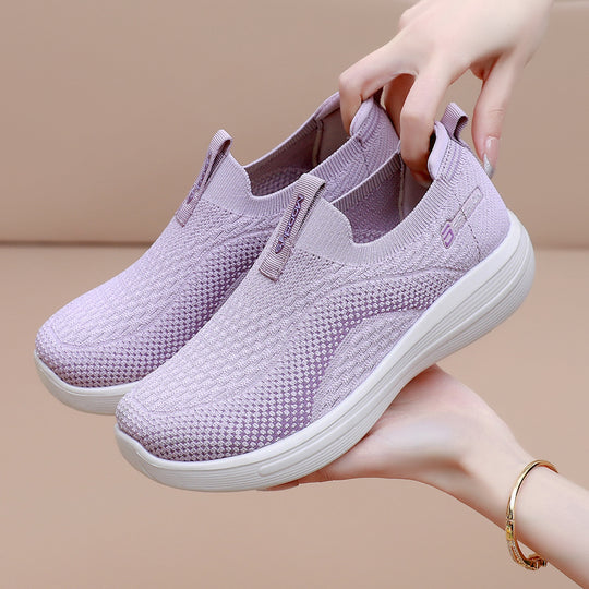 Damen Bequeme Slip-On Sneakers mit flexiblem Komfortdesign EB