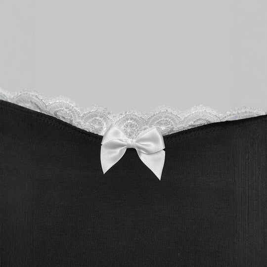 Damen eleganter Badeanzug mit Spitzenrand und Trägern EB