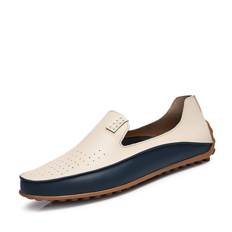 Damen eleganter Driving‑Mokassin mit weichem Lederlook, gepolstertem Komfortfußbett und profiliertem Noppenlaufsohle EB