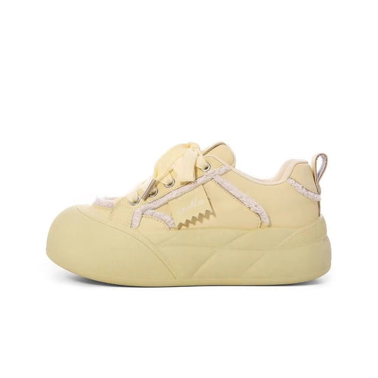 Damen Modische Plateausneaker mit lässigem Design und komfortabler Dämpfung EB