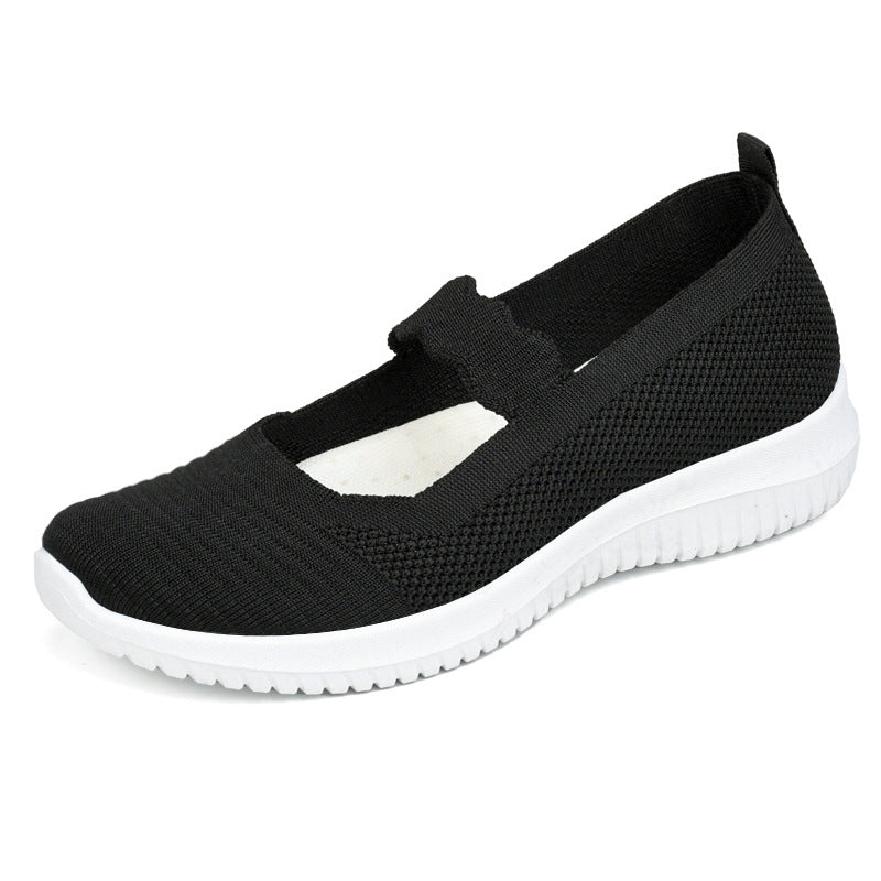 Damen Sportliche Slipper mit elastischem Bändchen EB