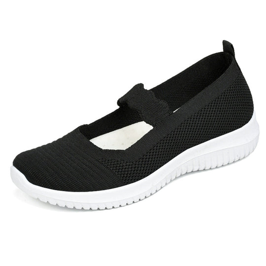 Damen Sportliche Slipper mit elastischem Bändchen EB