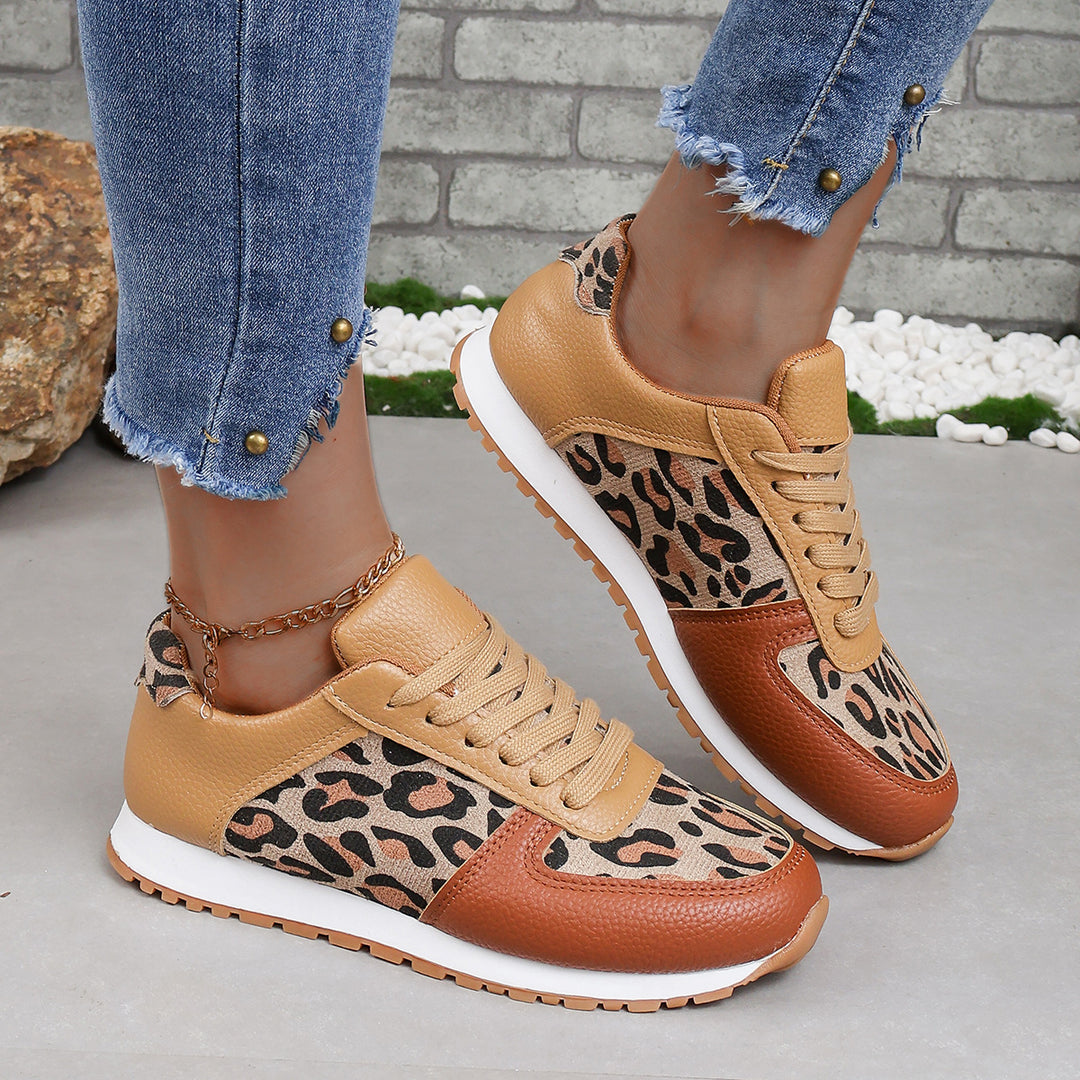 Damen Sneaker mit tierischem Muster und bequemer Dämpfungstechnologie EB