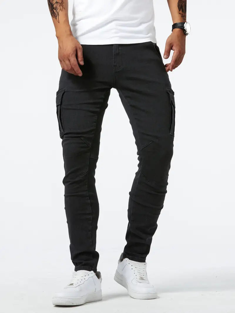 Herren Cargo-Jogginghose mit praktischen Seitentaschen und figurbetontem Schnitt EB