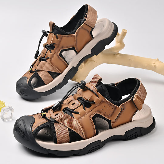 Herren Sportliche Sandalen mit rutschfester Sohle und verstellbarem Riemen EB