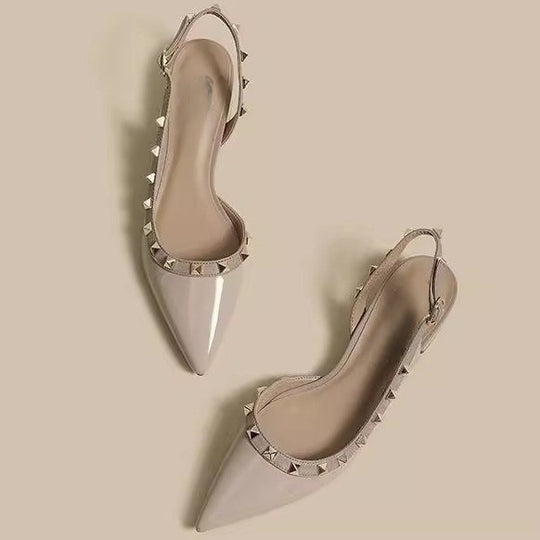 Damen Slingback-Pumps mit modischen Nieten EB