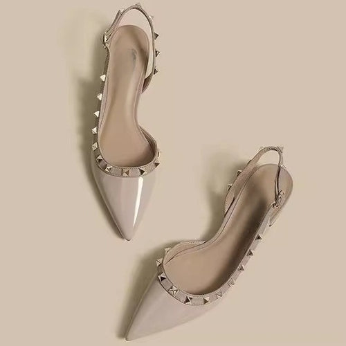 Damen Slingback-Pumps mit modischen Nieten EB