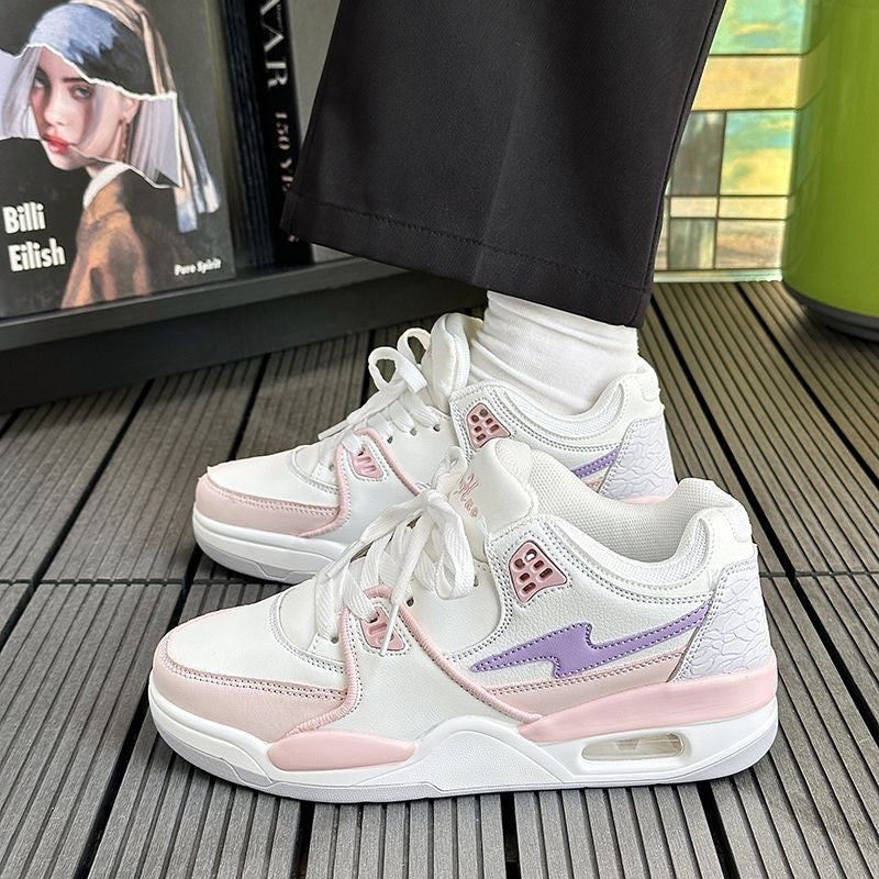 Damen Sportliche Sneaker mit High-Top Design und atmungsaktiver Oberflächenstruktur EB