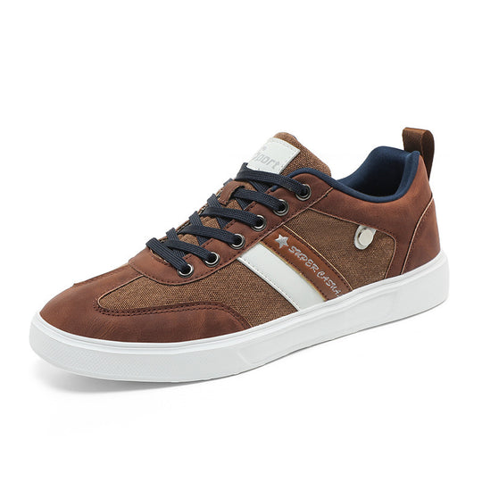 Herren nan urbaner Canvas- und Kunstleder-Sneaker mit gepolstertem Einstieg und profilierter Gummisohle EB
