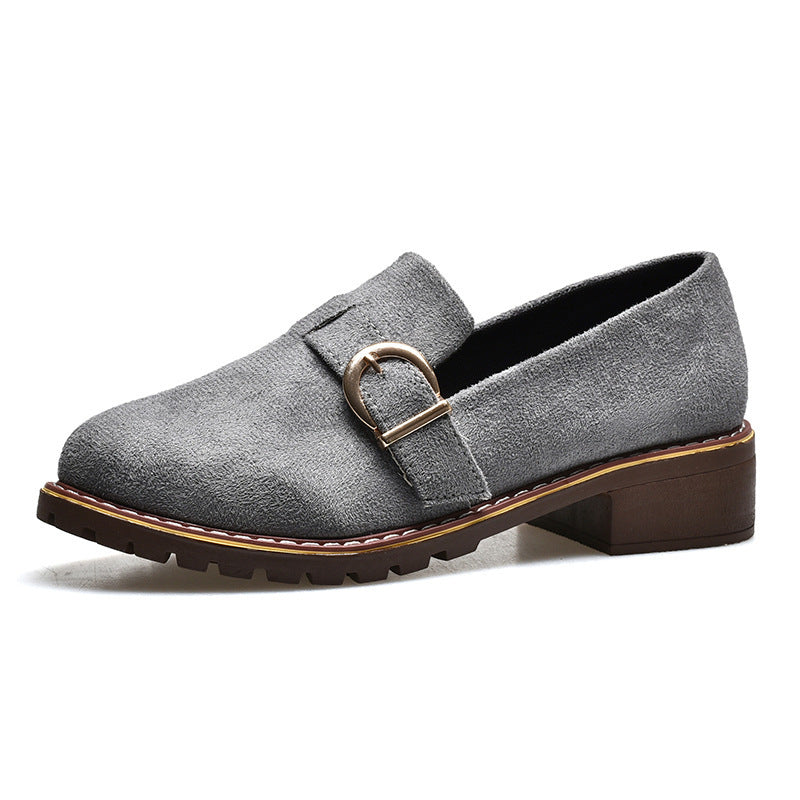 Damen Elegante Mokassins mit geschmackvollem Schnallen-Detail EB