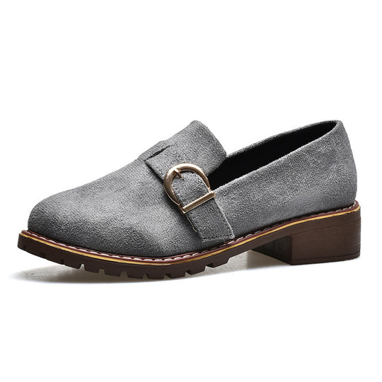 Damen Elegante Mokassins mit geschmackvollem Schnallen-Detail EB