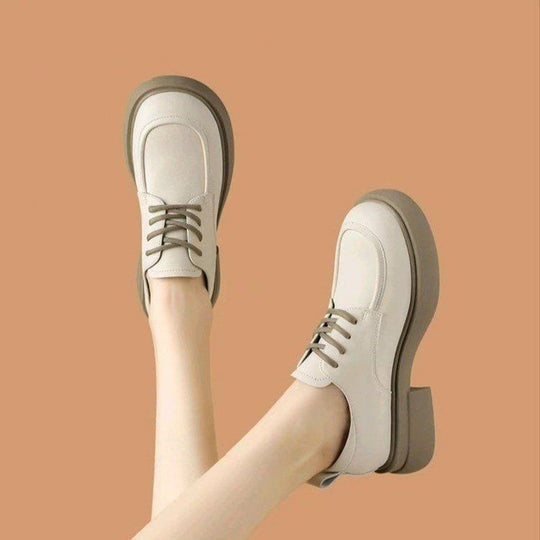 Damen modische Schnürschuhe mit komfortabler Plateau-Sohle EB