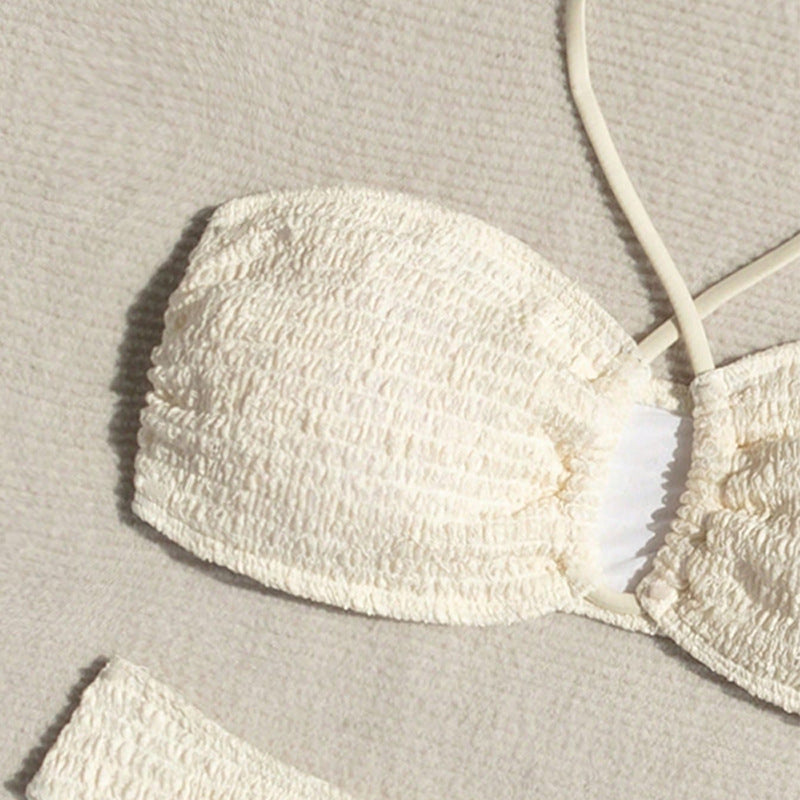 Damen Bandeau-Bikini-Set mit raffinierten Rüschendetails EB