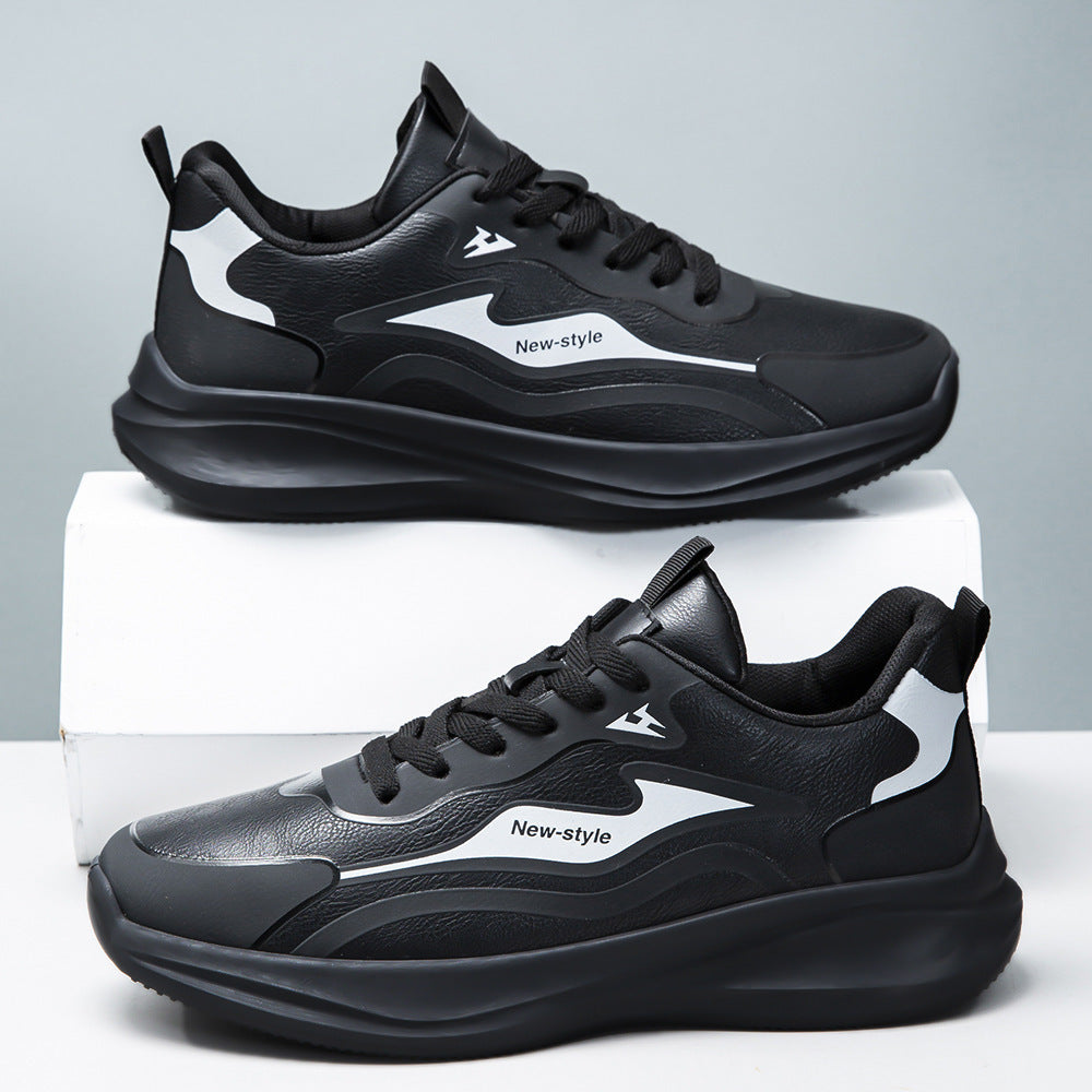 Damen Trendige Schnürsenkel Sneaker mit stoßdämpfender Sohle EB