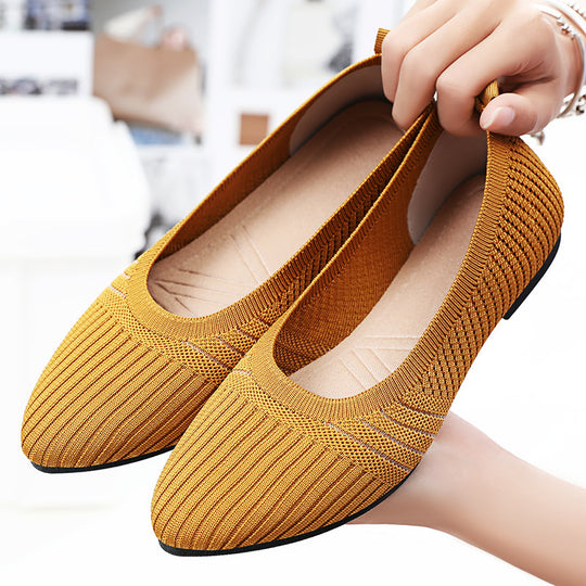 Damen Flexible und atmungsaktive Ballerinaschuhe EB