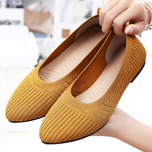Damen Flexible und atmungsaktive Ballerinaschuhe EB