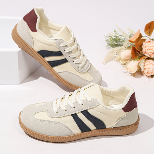 Damen Retro-Sneaker mit Gumsohle und gepolsterter Innensohle EB