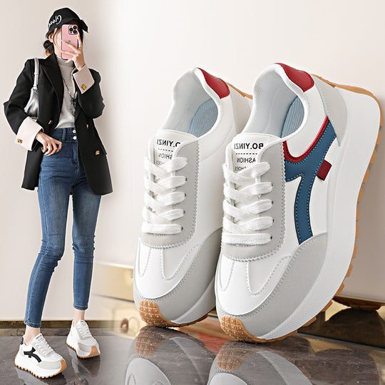 Damen modische Sneakers mit dämpfender Laufsohle und atmungsaktivem Obermaterial EB