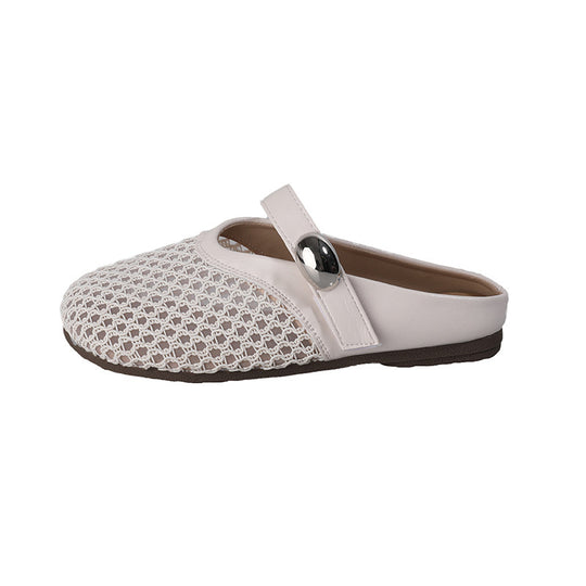 Damen Elegante und bequeme Hausschuhe mit modischem Netzdesign EB