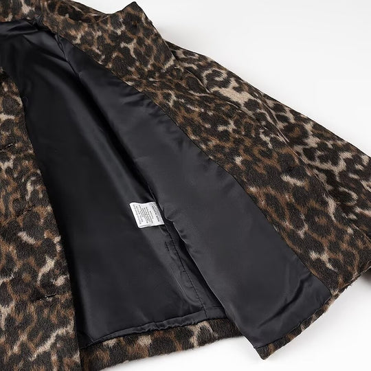 Damen oversized Leopardjacke EB