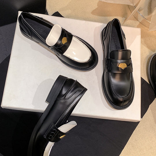 Damen modische Mokassins mit eleganter Schnallenverzierung EB