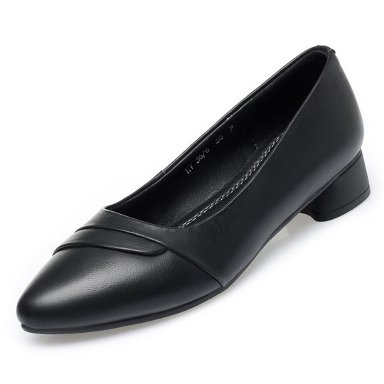 Damen Elegante Pumps mit schickem Rüschendetail und bequemem Blockabsatz EB